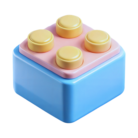 Bloco de brinquedo  3D Icon