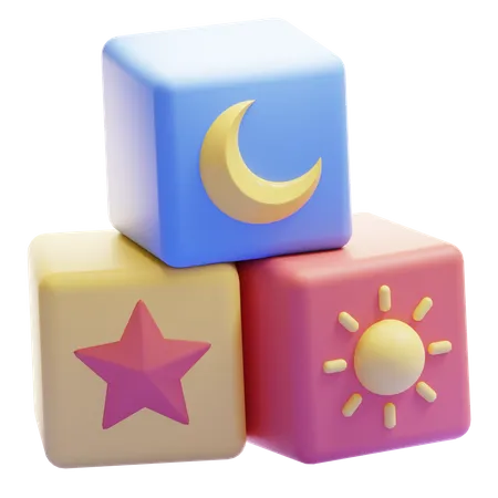 Bloco de brinquedos  3D Icon