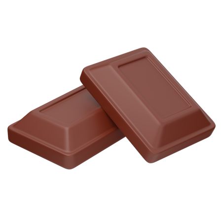 Bloco de chocolate  3D Icon