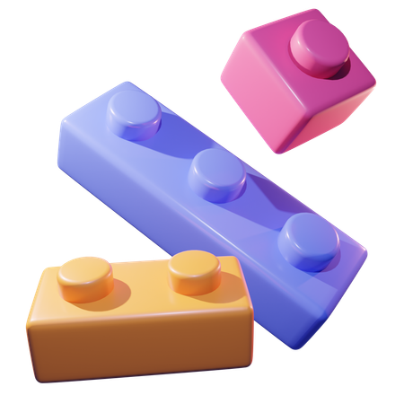 Bloco de lego  3D Icon