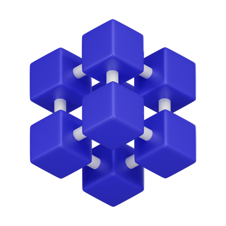 Bloco digital  3D Icon