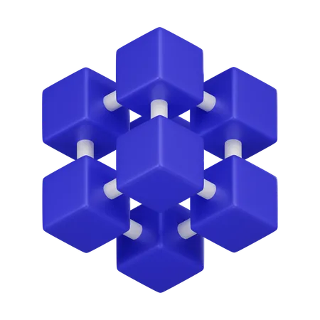 Bloco digital  3D Icon