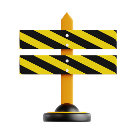 Bloquear estrada  3D Icon