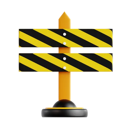 Bloquear estrada  3D Icon