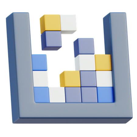 Bloco de tetris  3D Icon