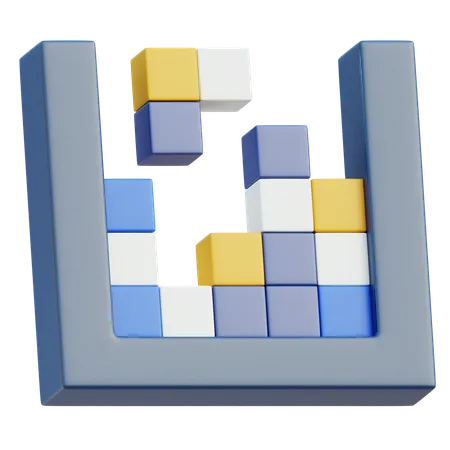 Bloco de tetris  3D Icon