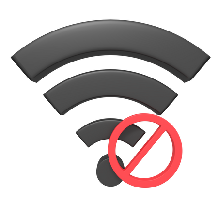 Bloquear Wi-Fi  3D Icon