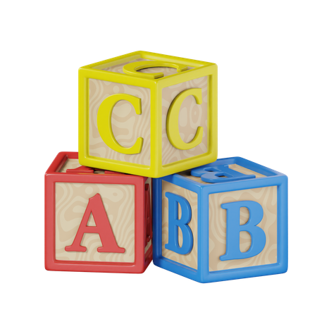 Blocos abc  3D Icon