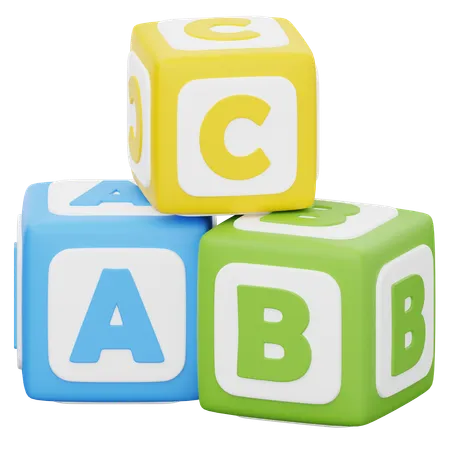 Blocos abc  3D Icon