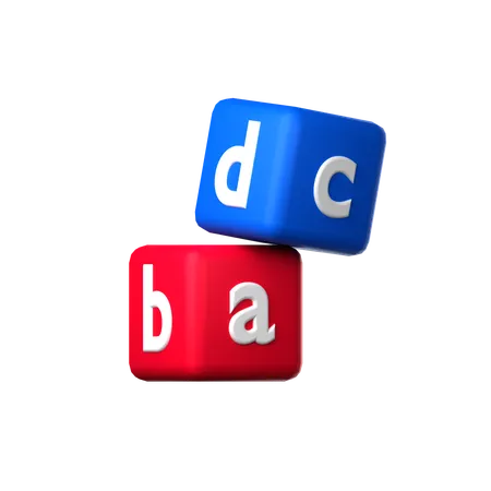 Blocos abc  3D Icon