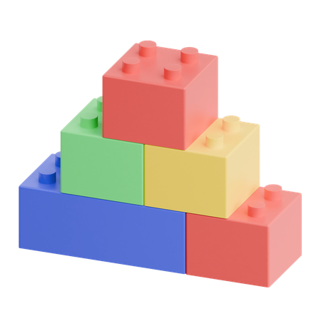 Blocos de construção empilhados  3D Icon