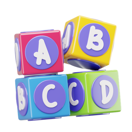 Brinquedos de blocos educativos  3D Icon