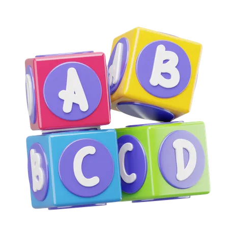 Brinquedos de blocos educativos  3D Icon