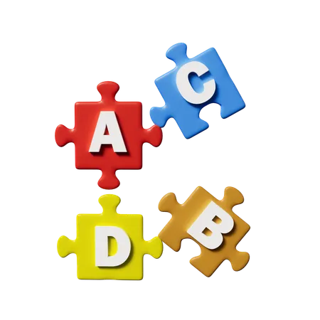 Blocs abc  3D Icon