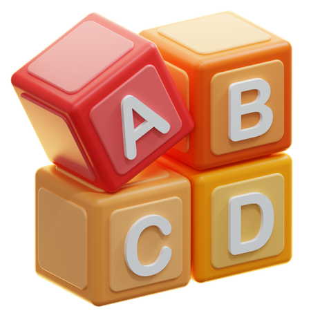 Blocs alphabétiques  3D Icon