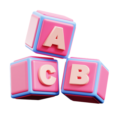 Blocs alphabétiques  3D Icon