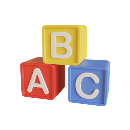 Blocs alphabétiques  3D Icon