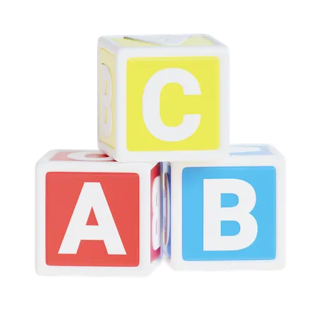 Blocs alphabétiques  3D Icon