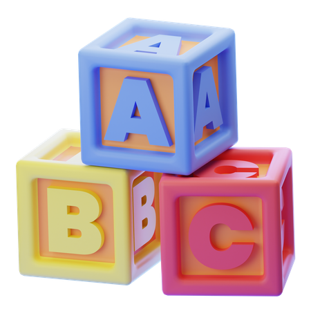 Blocs alphabétiques  3D Icon