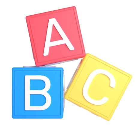 Blocs alphabétiques  3D Icon