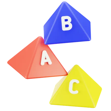 Blocs alphabétiques  3D Icon