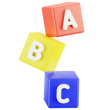 Blocs alphabétiques  3D Icon