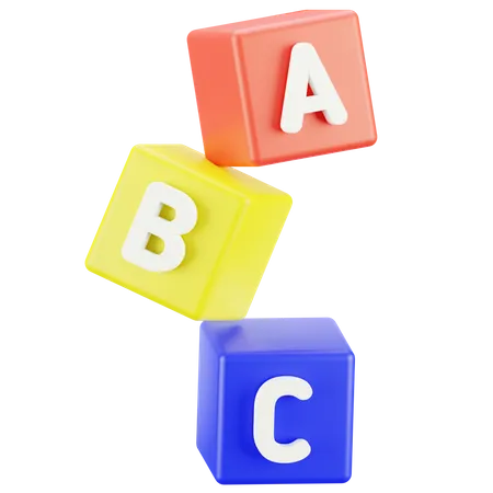 Blocs alphabétiques  3D Icon