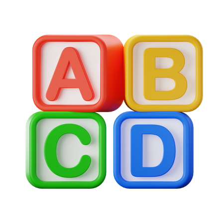 Blocs alphabétiques  3D Icon