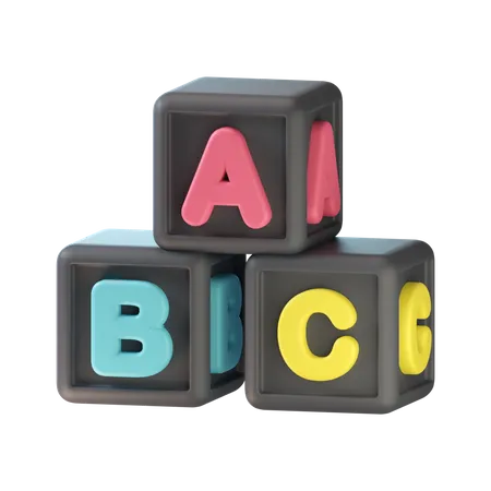 Blocs alphabétiques  3D Icon