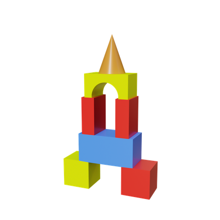 Blocs de construction  3D Icon