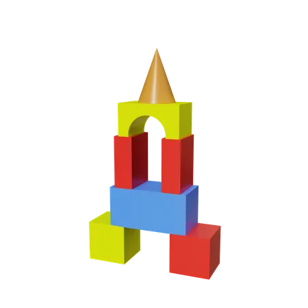 Blocs de construction  3D Icon