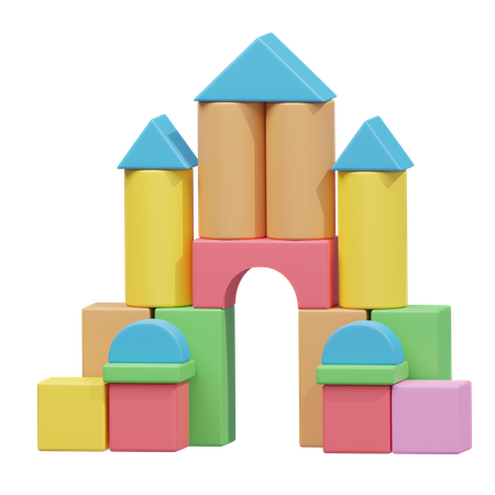 Blocs de construction  3D Icon