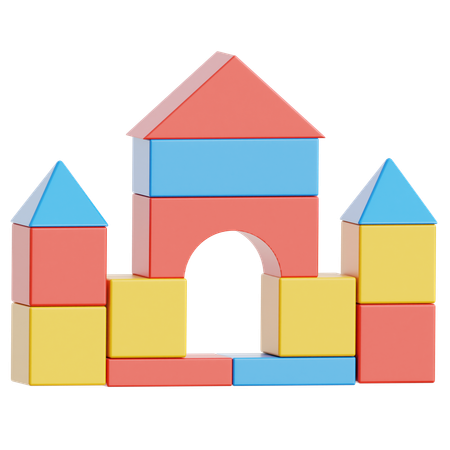 Blocs de construction  3D Icon