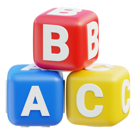 Blocs d'éducation  3D Icon