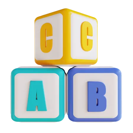 Cube Dillustration 3 D ABC 3D Icon