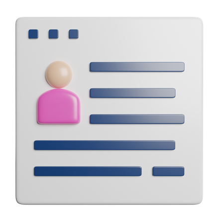 Blog  3D Icon