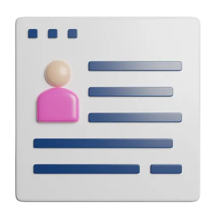 Blog  3D Icon