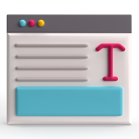 Blog  3D Icon