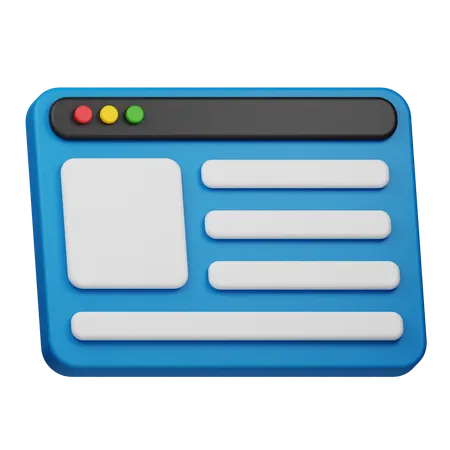 Blog  3D Icon