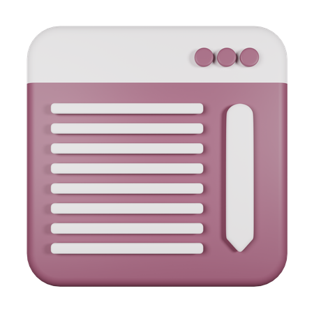 Blog  3D Icon