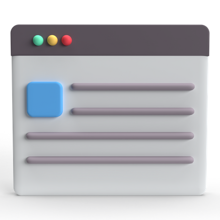 Blog  3D Icon