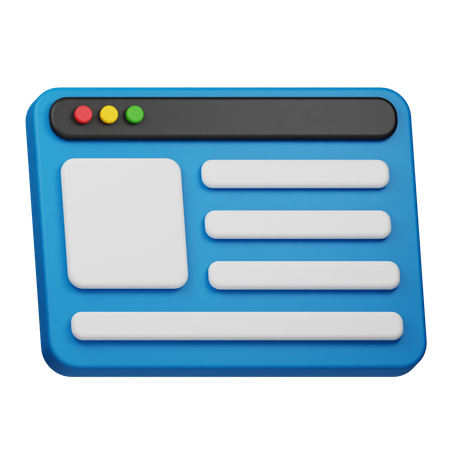 Blog  3D Icon