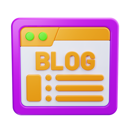 Blogeintrag  3D Icon