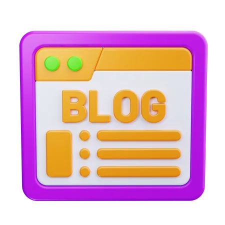 Blogeintrag  3D Icon