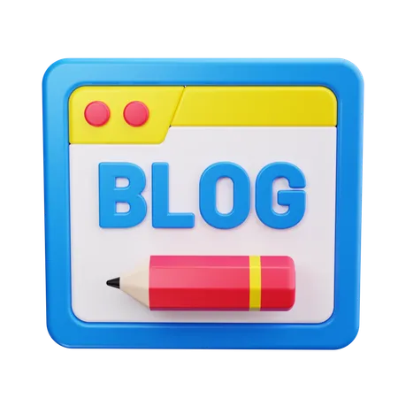 Blogeintrag  3D Icon