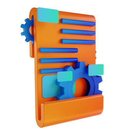Blog management  3D Icon