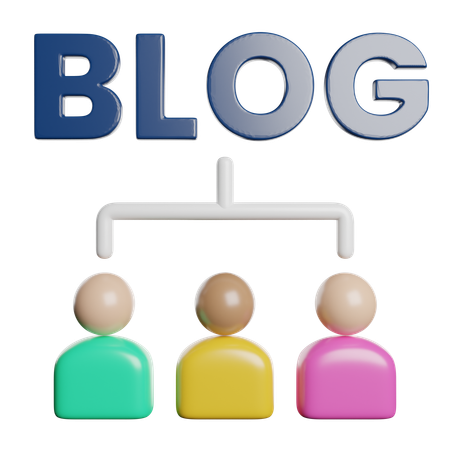 Blog Structure  3D Icon