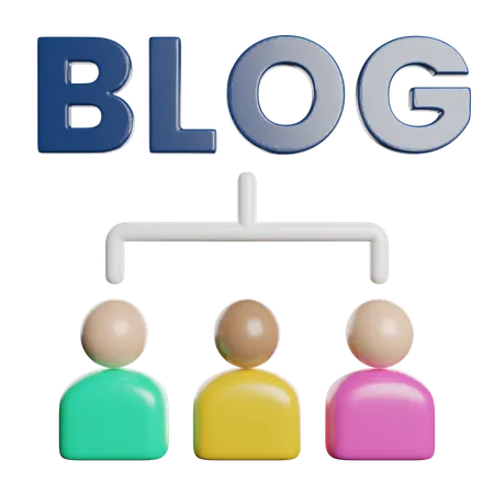 Blog Structure  3D Icon
