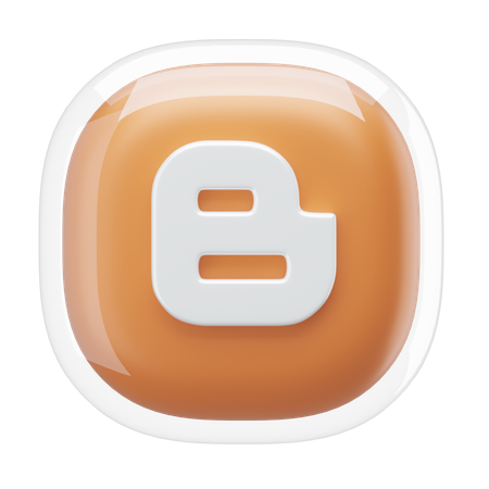 Blogger  3D Icon