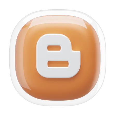 Blogger  3D Icon